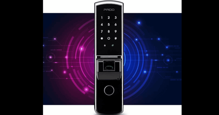 Fechadura digital eletrônica pado fde300w ep ip55 embutir