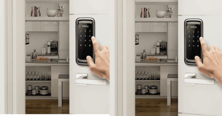 Fechadura Digital Intelbras de Sobrepor Touch Screen FR 101